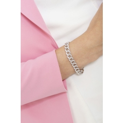 Pulsera groumette en oro blanco de 18k con diamantes  2