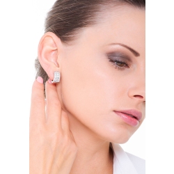 Aros Diamantes en Oro Blanco 18k 2
