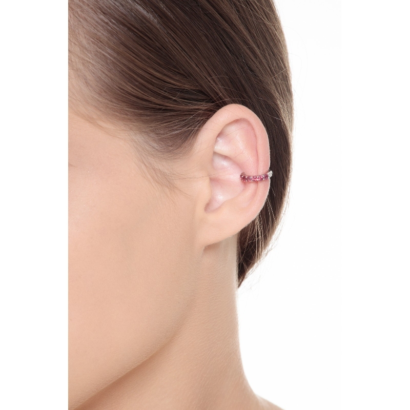 Earcuff oro 18 quilates con rubíes Earcuff oro 18 quilates con rubíes
