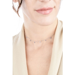 Collar con zafiros en forma de gota y diamantes oro 750 2