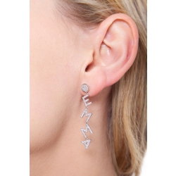 Colgante con nombre EMMA oro blanco y diamantes 2
