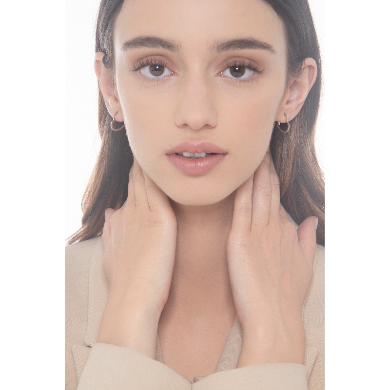 Pendientes corazón en oro blanco con diamantes Pendientes corazón en oro blanco con diamantes