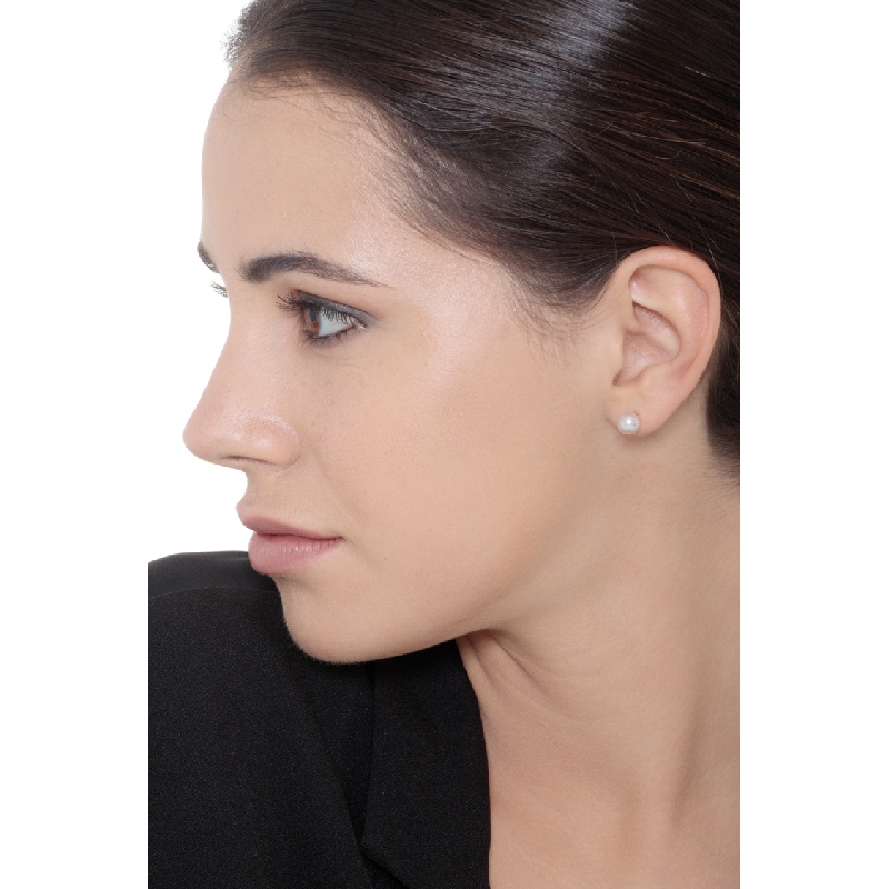 Pendientes de botón oro amarillo 18k 6,80 mm