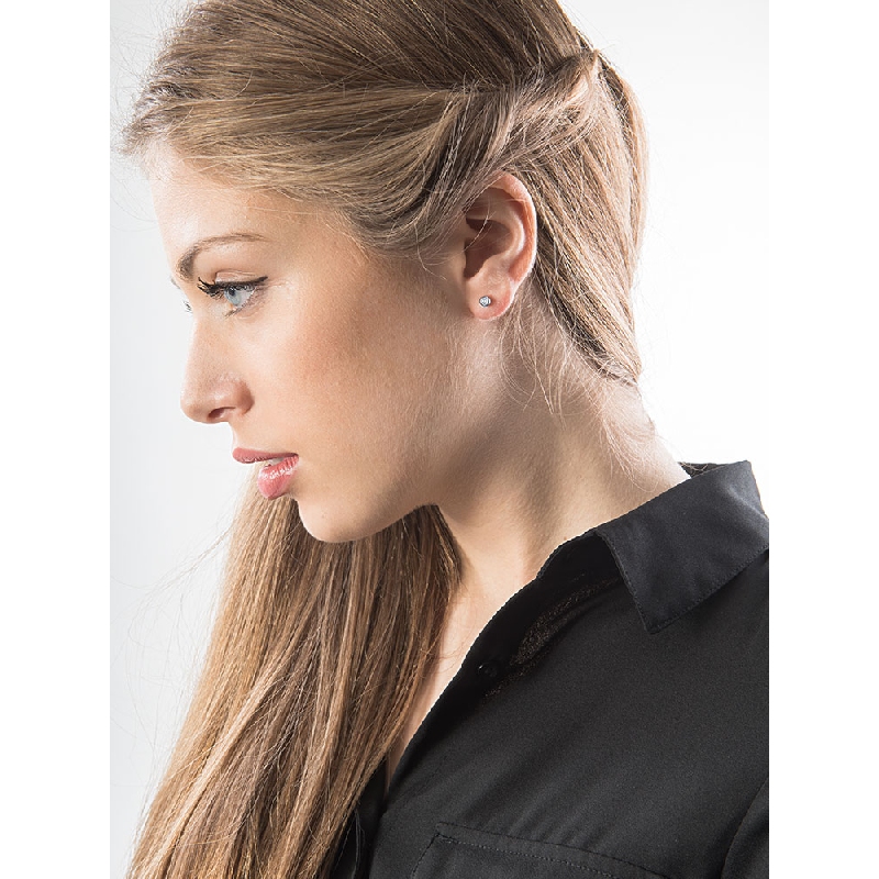 Pendientes oro blaco 18ct y diamantes Pendientes oro blaco 18ct y diamantes