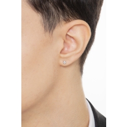 Pendiente mono con diamante y oro 18k , 0.07 ct 2