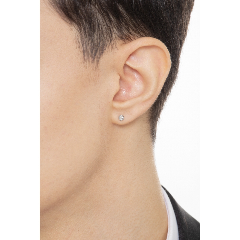 Pendiente mono con diamante y oro 18k  ct. 0,07 Pendiente mono con diamante y oro 18k  ct. 0,07