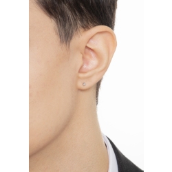 Pendientes sueltos con diamante y oro 18k 2