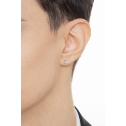 Pendiente mono diamante y oro 18k 2