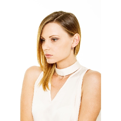 Pendientes oro amarillo 18k con corazones de amatista y diamantes