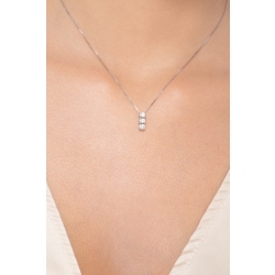 Colgante trilogy engastado con diamantes de talla brillante 2