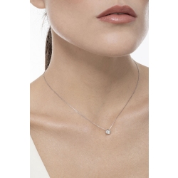 Gargantilla Diamante 0,12 ct Oro Blanco 18K  2