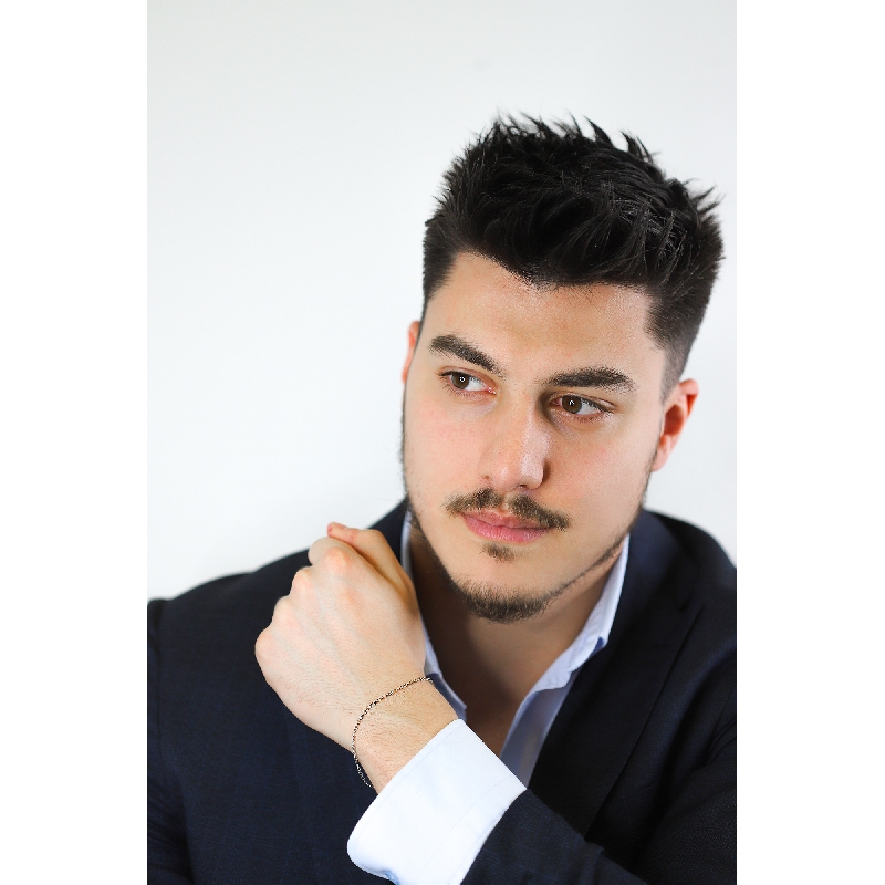 Pulsera ligera para mujer en oro blanco 18 quilates cm 19