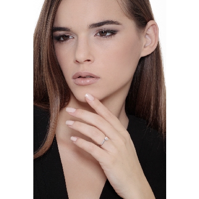 Anillo Solitario 4 Garras con Diamante 0,40 ct