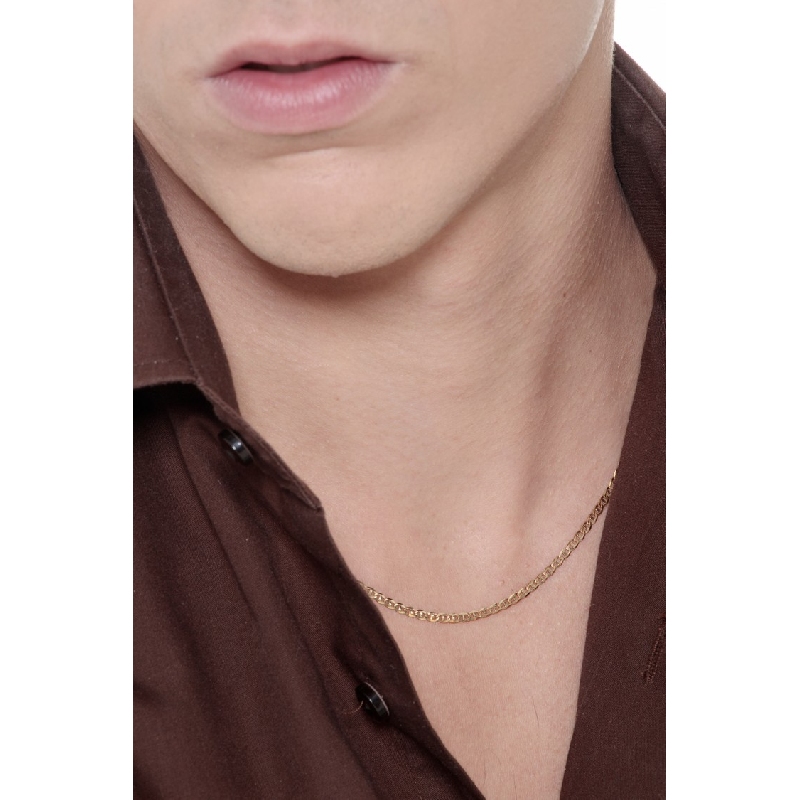 Collar para hombre en oro amarillo de 18 quilates