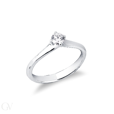 Montura solitario lineal 4 garras