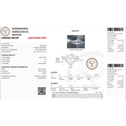 Diamante Certificato IGI   CT 0,40   G   SI 1 2