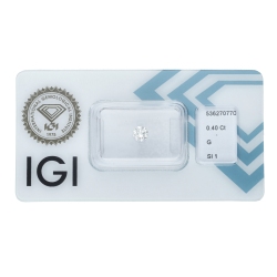 Diamante Certificato IGI   CT 0,40   G   SI 1