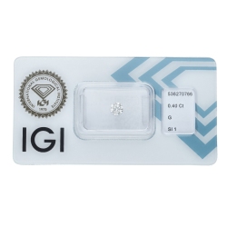 Diamante certificado IGI CT 0,40  G  SI1