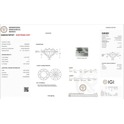 Diamante Certificado IGI   CT 1,65   F   VVS 2 2