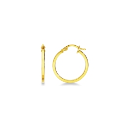 Aros de oro amarillo de 18k