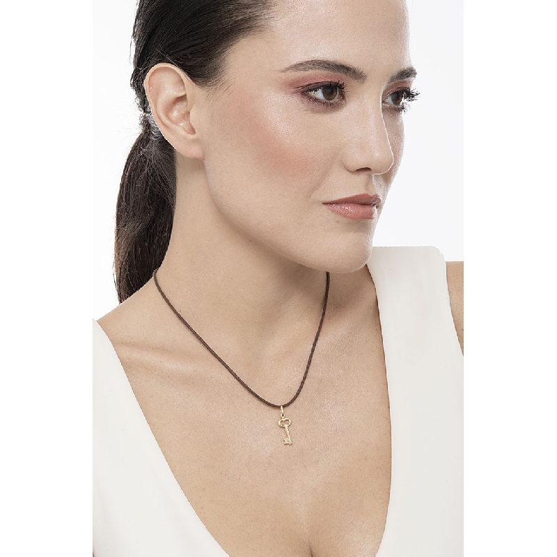 Colgante Llave en oro amarillo de 18k