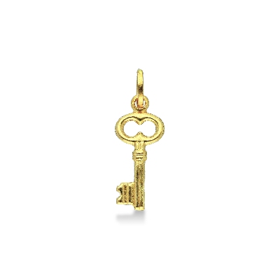 Colgante Llave en oro amarillo de 18k