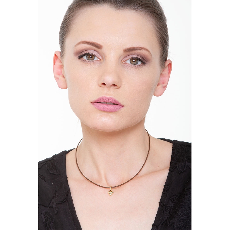 Colgante corazón en oro amarillo 18k 1 cm