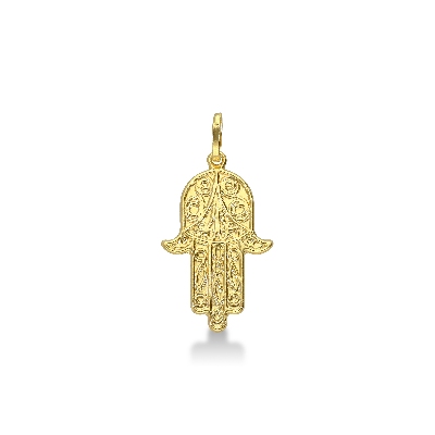 Colgante en oro amarillo 18k mano de Jamsa