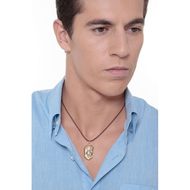 Colgante Rostro de Jesús en Oro Amarillo 18k