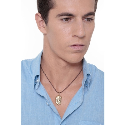 Colgante Rostro de Jesús en Oro Amarillo 18k