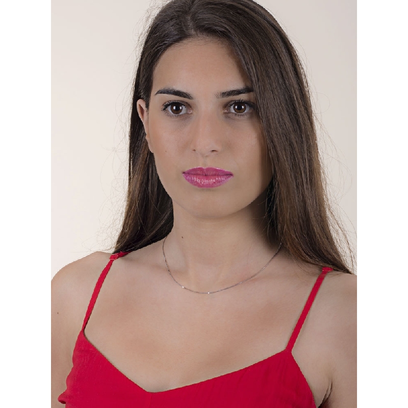 Cadena veneciana oro blanco 750