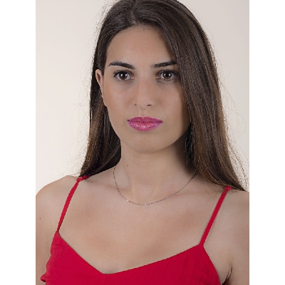 Cadena veneciana oro blanco 750