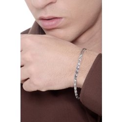 Brazalete segmentado en oro blanco de 18k 2