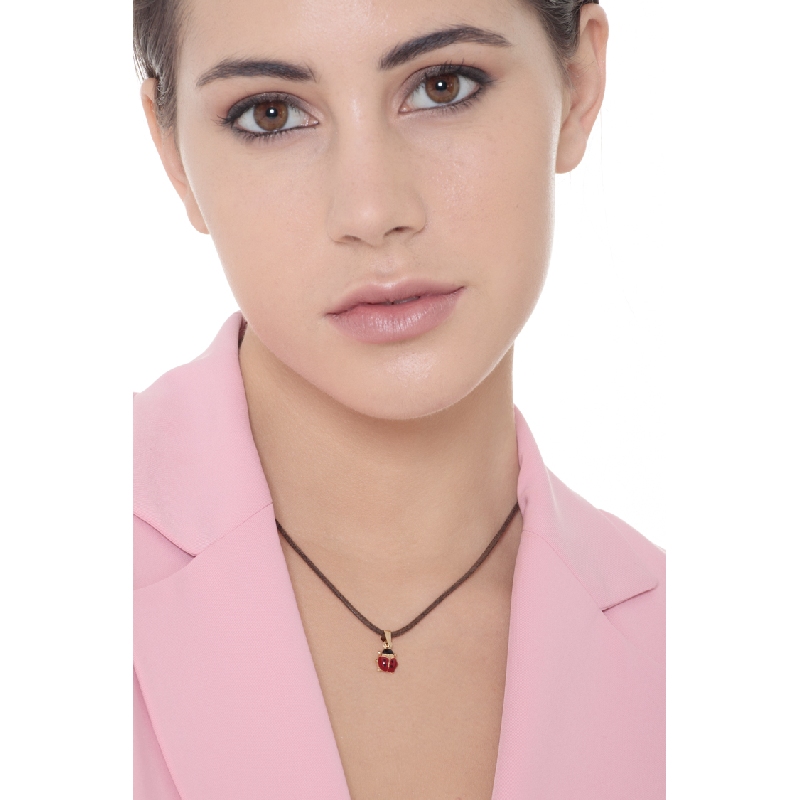 Colgante mariquita en oro amarillo de 18k , 1 cm Colgante mariquita en oro amarillo de 18k , 1 cm