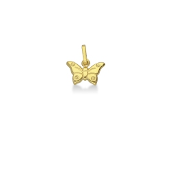 Colgante mariposa en oro amarillo 18k