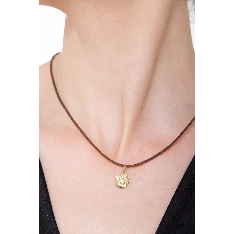 Medalla ángel en oro amarillo 18k