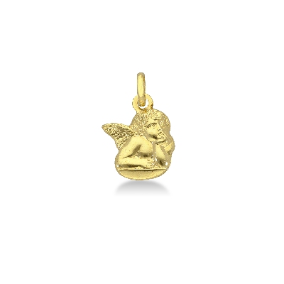 Medalla ángel en oro amarillo 18k