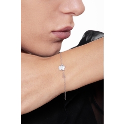 Pulsera 18k con motivo de ángel y corazón 2