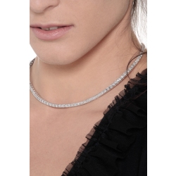 Collar diamantes mujer oro blanco 750 2