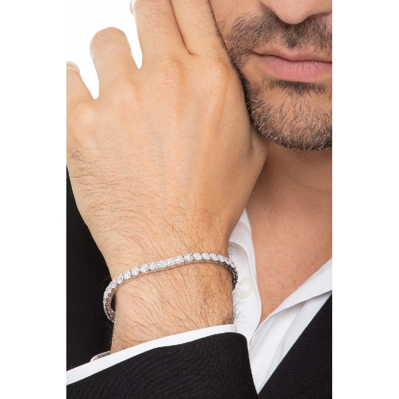 Pulsera tenis oro blanco 18 k y diamantes 4,40 mm aprox Pulsera tenis oro blanco 18 k y diamantes 4,40 mm aprox