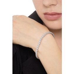 Pulsera tenis oro blanco 18 k y diamantes 4,40 mm aprox 2