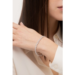 Pulsera Tennis en Oro Blanco 18k con diamantes 2