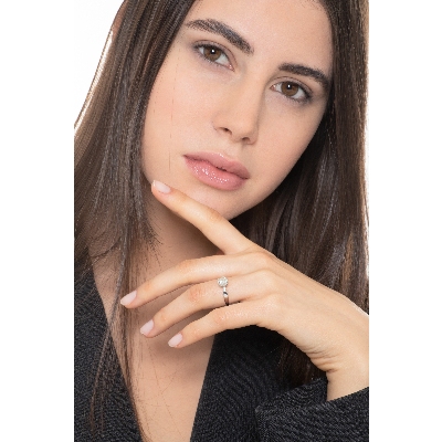 Anillo solitario clásico con diamante 1ct 