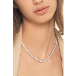 Collar riviere en oro blanco 750 con diamantes 2