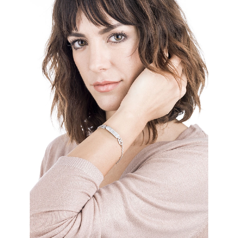 Pulsera en oro blanco y diamantes mujer Pulsera en oro blanco y diamantes mujer