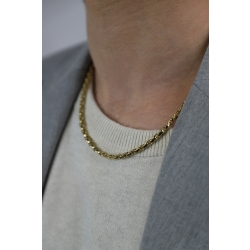 Collar de oro amarillo 18k con eslabones en cadena 2