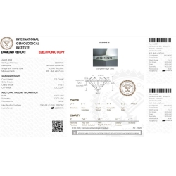 Diamante Certificado IGI   CT 0,32   E   VVS 2 2