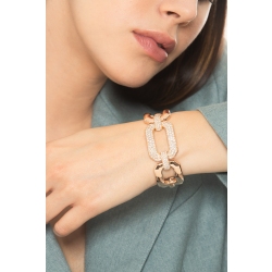 Pulsera rígida de oro rosa de 18K mujer 2