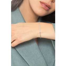 Brazalete rígido en oro blanco con diamantes 2