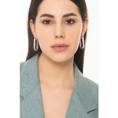 Pendientes en oro blanco de 18k con diamantes 